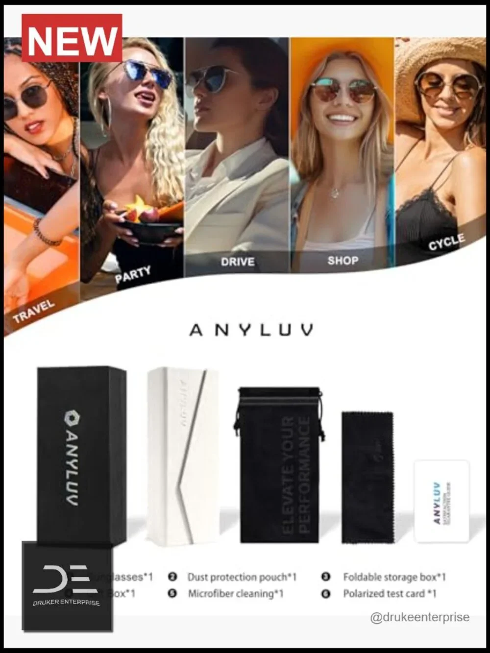 Polarized Sunglasses for Women UV400 Protection Trendy Hexagonal